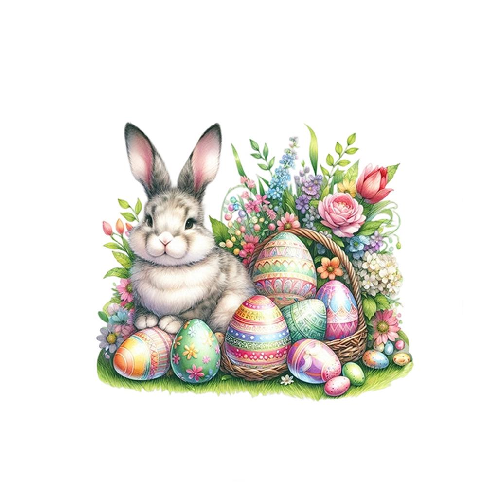 Easter Themed Easter Egg Wall Stickers, Wall Decorations, Holiday Decoration Stickers, PVC Self-adhesive Stickers