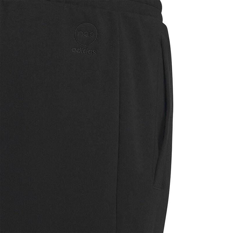 Adidas Neo Knitted Sweatpants Men's Black Moderate Cuffed Pants IQ1584
