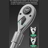 Industrial Ratcheting Wrench 72 Teeth High Torques Performances 460-610mm Adjustable Handle Length Ergonomic Rubber Grip For Confined Space