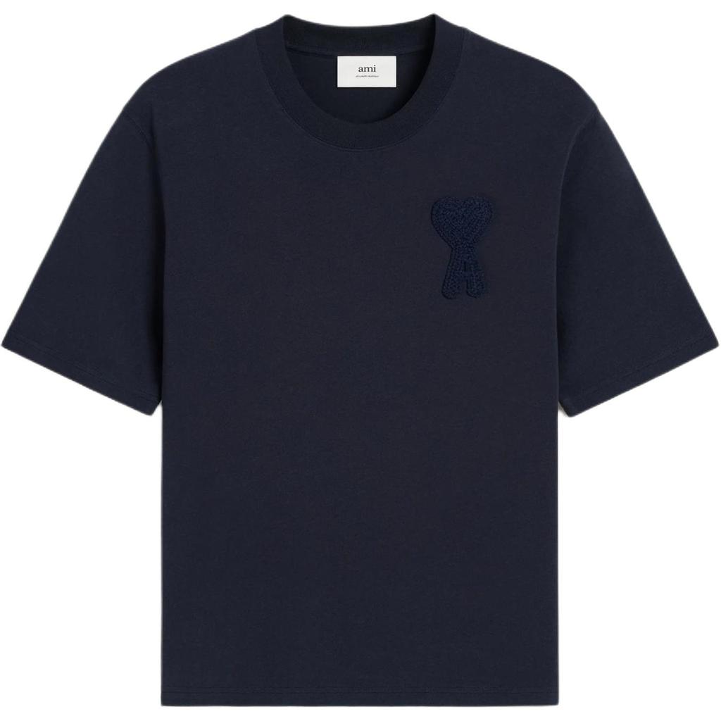 Ami Paris Short Sleeved Crewneck T Shirt HTS0557264011