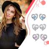 1 Pair Rhinestone Women Earrings Portable Wedding Girls Simple Design Sweet Stud Earring Ladies Ear Jewelry Gift