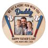 Wooden Baseball Themed Photo Frame Tabletop Display We Hit A Home Run With You Daddy Personalized Father's Day Gift Keepsake 12 7cm