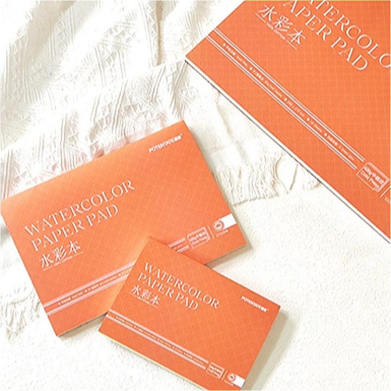 POTENTATE 100% Cotton Watercolor Paper 400g Scratch-Resistant Wash-Resistant Multiple Sizes Specialized for Watercolor Painting