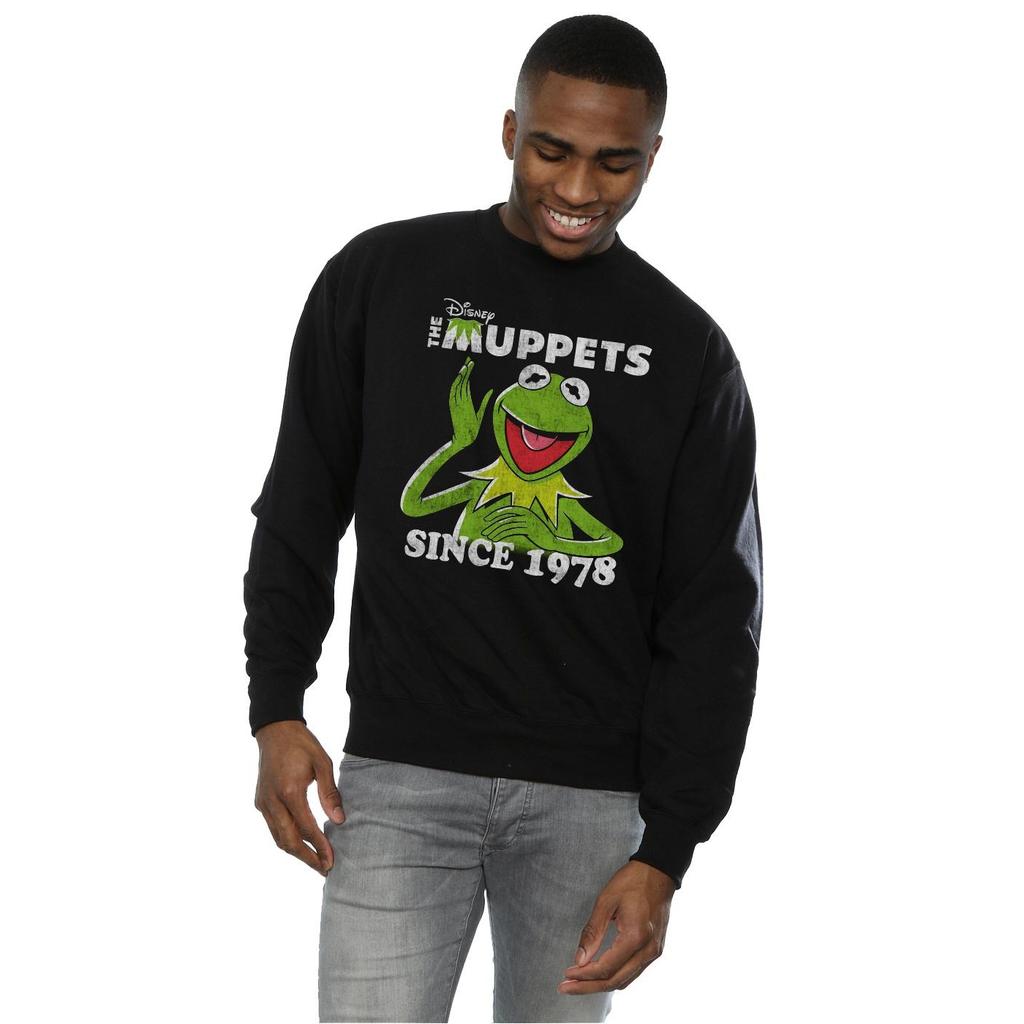 Disney Mens The Muppets Kermit Since 1978 Sweatshirt