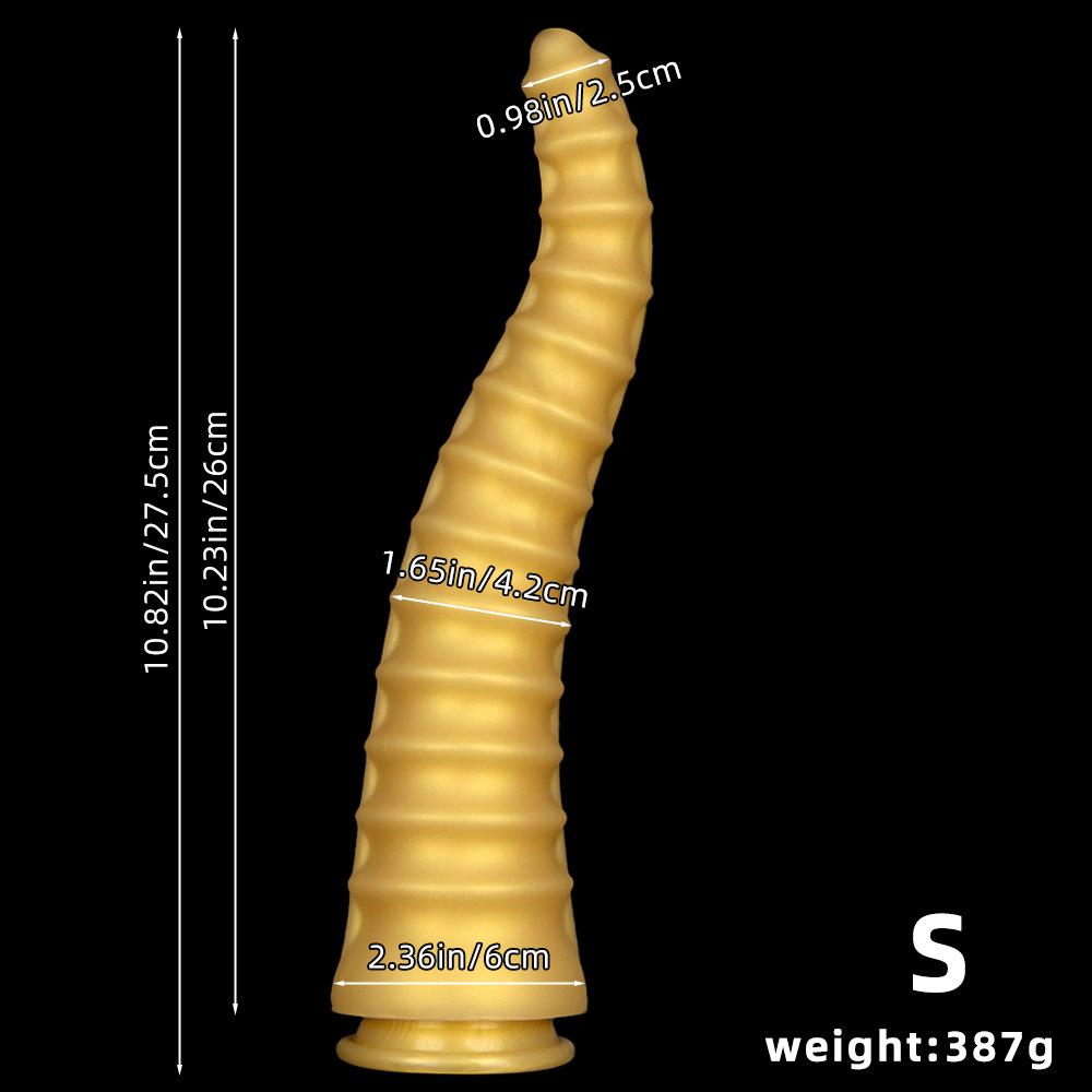 Silicone Pointed Layered Refreshing Black Horse Penis for Men and Women  Large Anal Plug Anal Plug Simulation of Masturbator