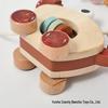Crab Car: Wooden Bead Maze & Rattle for Baby Learning