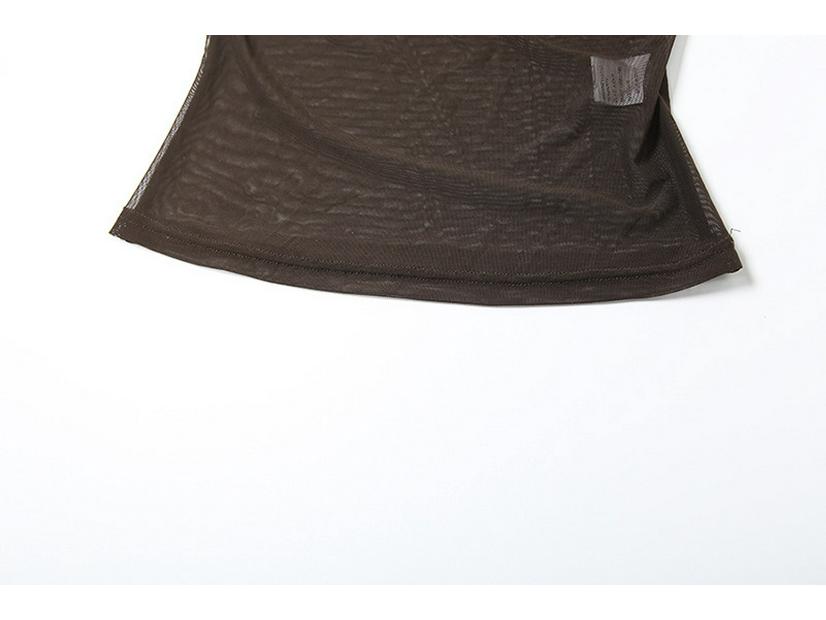 Europäischer Stil Damen Unifarbene Schlanke Passform Netz-Camisole - Frühjahrsmode Neu eingetroffen