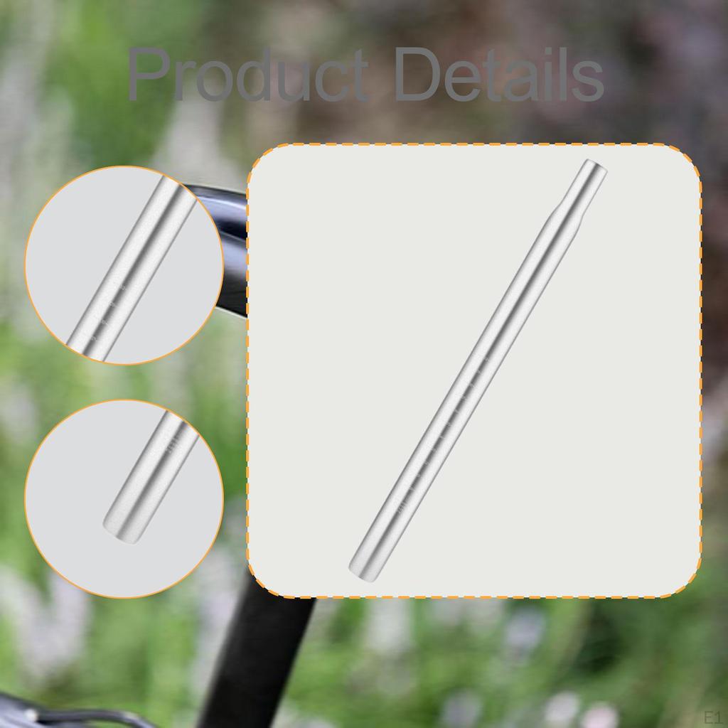 Seatpost Aluminum Alloy Length 350mm Accessory Sturdy Quick Installation for Mountain Bikes Replace