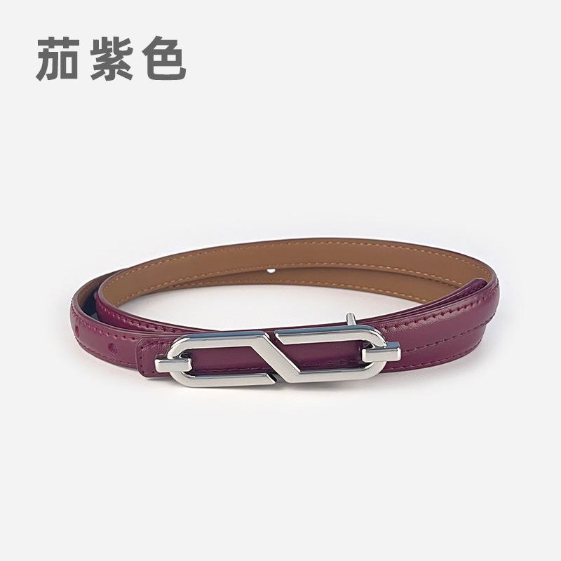 

Женский тонкий кожаный ремень с повседневными брюками, короткой юбкой, джинсами и женским ремнем. 105cm