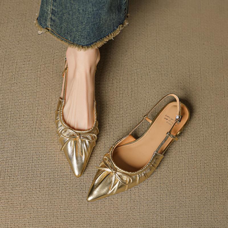 Korean version flat-soled sandals women's summer women's bag head sandals buckle beef tendon soft sole large size shoes new empty sandals