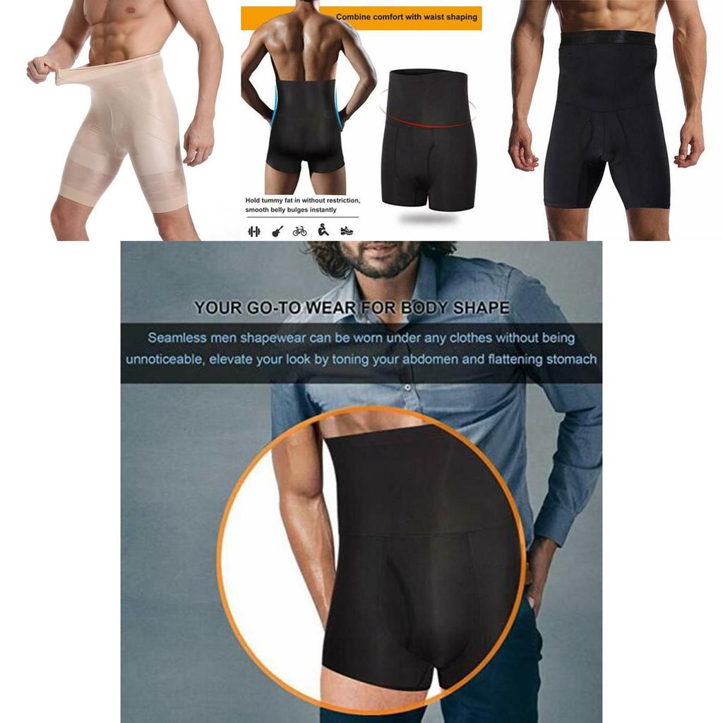Breathable Men's Body Shaper Tummy Control Shorts With Lightweight And Comfortable Fit For All-day Wear