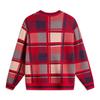 Li-Ning Unisex Dayin Doujin Collection Crew Neck Knit Sweater Plaid AMBV031-7