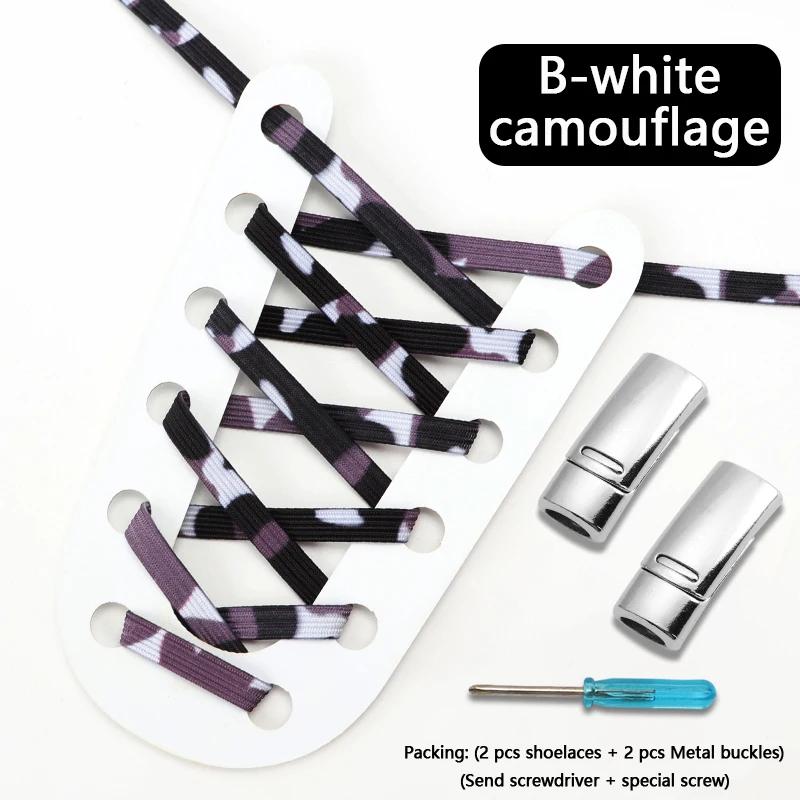 Colorful Elastic Laces Sneakers Magnetic Lock Shoe laces without ties Kids Adult Tennis No Tie Shoelaces for Shoes Accessories