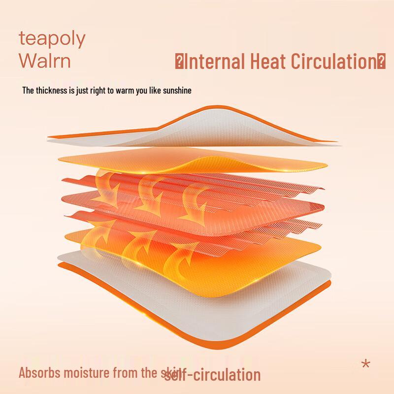 Langsha Women's 7A Antibacterial Pure Cotton Mock Neck Thermal Set