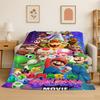 Cute Cartoon M-Mario Bros Game Soft Flannel Throw Blanket,Warm Cozy Blanket for Bed,Couch,Sofa,Bedroom,Living Room,Travel,Picnic