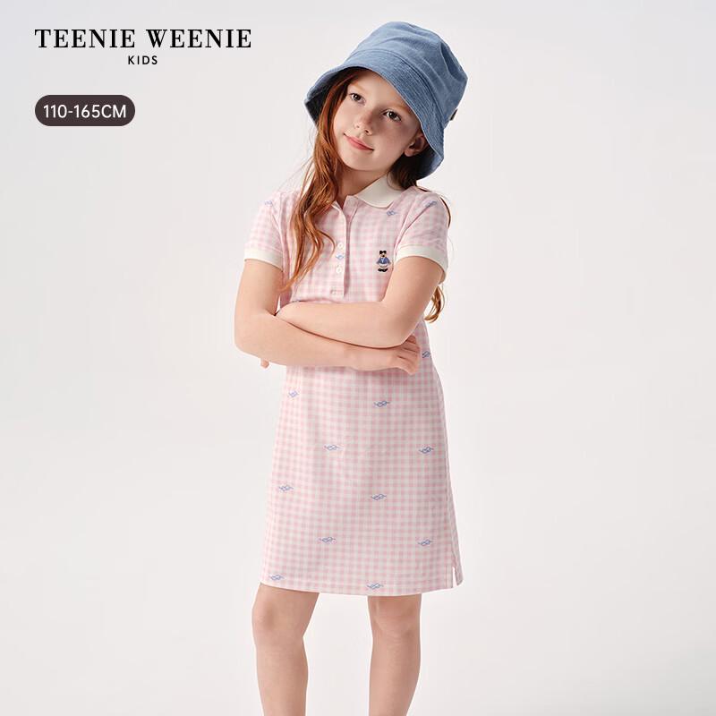 Teenie Weenie Kids' Girl's Plaid Polo A-Line Dress