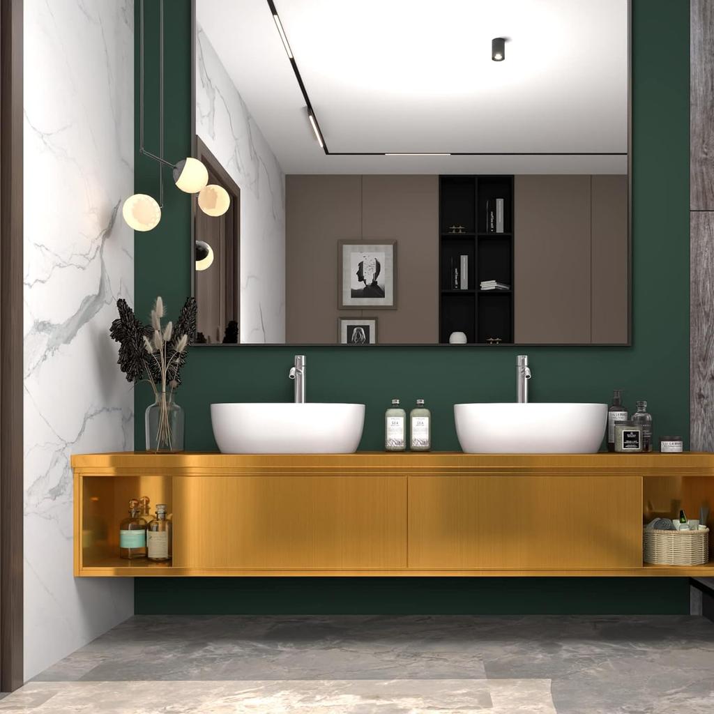 Metal Style Wallpaper Decorative Peel and Stick Film Brushed Silver/Gold Contact Paper PVC Waterproof House Appliance DIY Decal