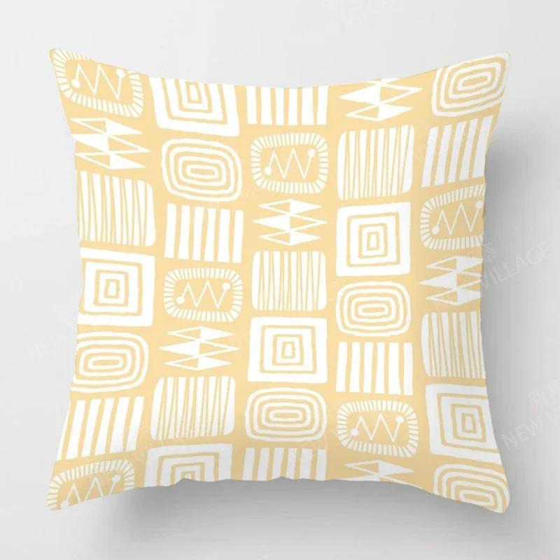 Nordic Fall Home Decor Autumn Throw Pillow Case Sofa Cushion Cover Modern Geometry