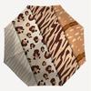 1PC Leopard Print Tiger Print Umbrella-8-Rib Reinforced, Automatic Open, Lightweight & Durable, Cute Fashion Accessory for Outdoor-T376