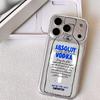 COOL A-AbsolutS V-VodkaS Phone Case For iPhone 17 16 15 14 13 12 Pro Max Plus With Magnetic Crystal Clear Case Wireless Charge