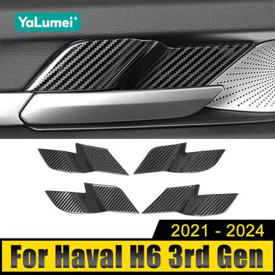 Haval H6 3. Nesil GT 2021 2022 2023 2024 HEV PHEV H6S Paslanmaz Çelik Araba İç Kapı Kolu Kase Kapakları Kılıf Trimleri Çıkartmalar