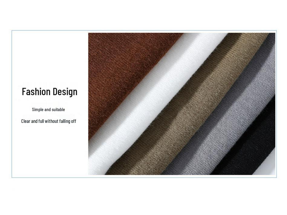 Męski Sweter z Aksamitu z Wysokim Dekoltem Jesień/Zima 2025 - Gruby Ciepły Sweter Pulower Casualowy