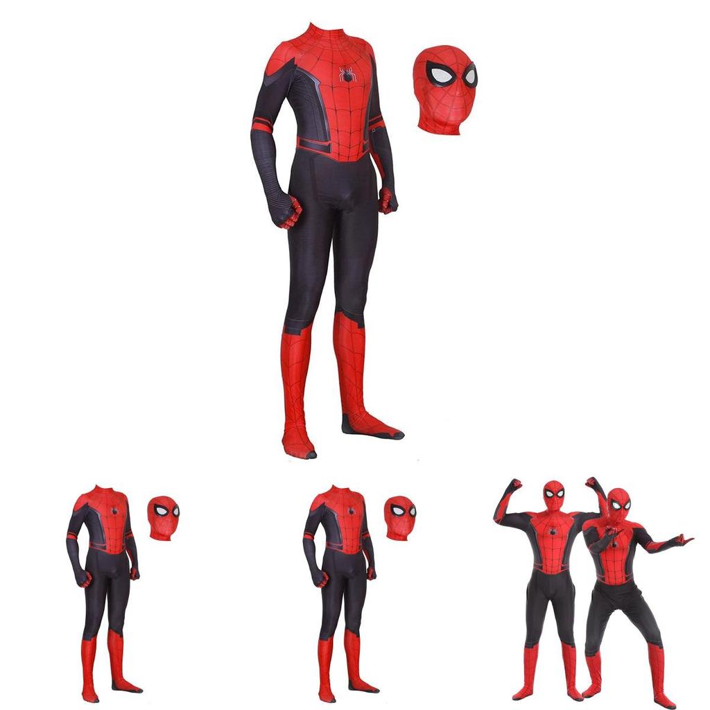 Quality Peter Parker Spider Man Far From Home Cos Costume For Adults And Kids**