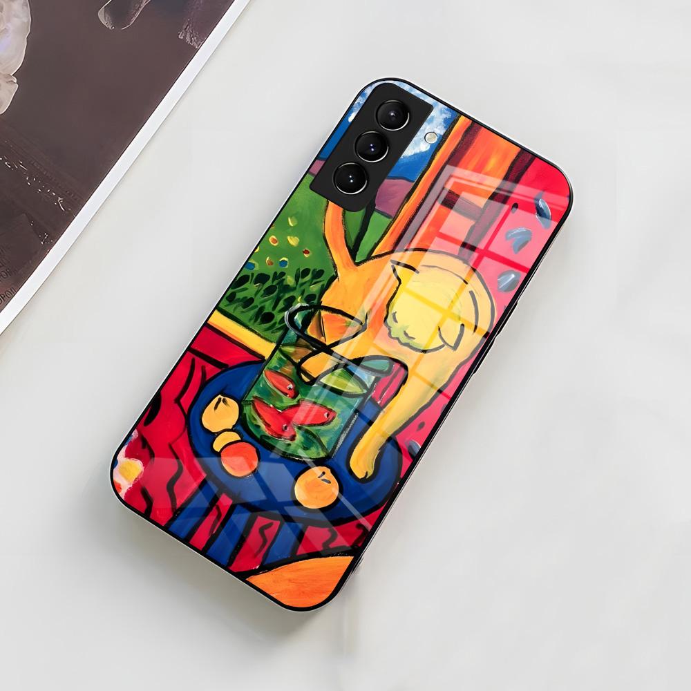 H-Henri M-Matisse Art Painting Phone Case For Samsung A56 A36 A26 A16 A15 A25 A35 A55 A14 A34 A24 A54 Glass Case