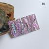 4x7cm Japanese Style Mother-of-Pearl Abalone Shell Nail Stickers with Adhesive, Colorful Patterns, Bendable Ornaments.