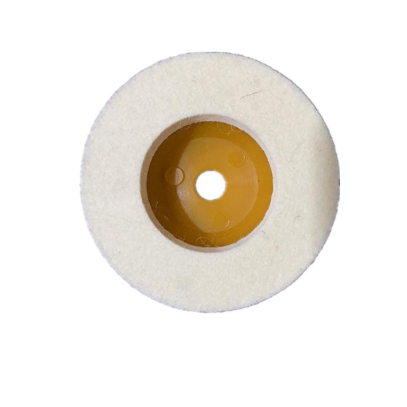 5 Stück 3 Zoll 75mm Wolle Polierscheibe Teller Schleifen Schleifscheibe Polierbürsten Abrasives Schleifpad Schleifer Rotierendes Schleifwerkzeug