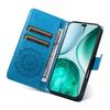 For Honor X8c 4G Phone Case Sunflower Imprinted Leather Wallet Stand Cover with Strap
