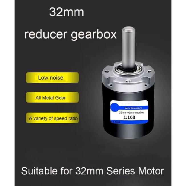 32MM Reducer Gearbox High Precision Large Torque Planetary Gear Reduction Motor Speed Ratio 3.7-721 for 31ZY