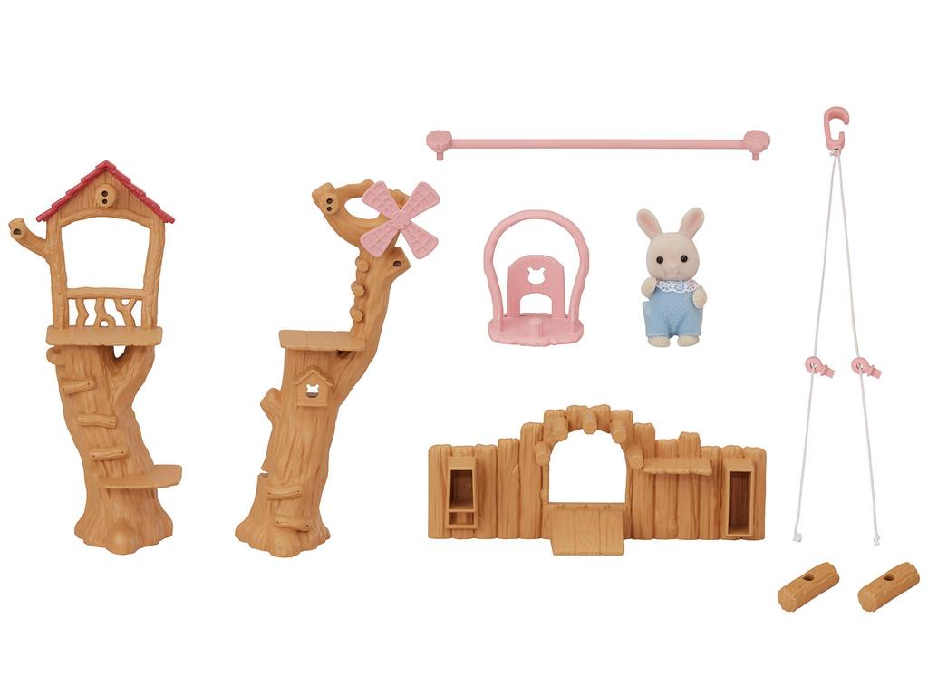 Sylvanian Families Family Trip Play Set Ropeway ST Mark Ages Sylvanian Epoch [Cute Set] (CO-64, Certified, 3+, Toy, Dollhouse, Families, Co., Ltd.)