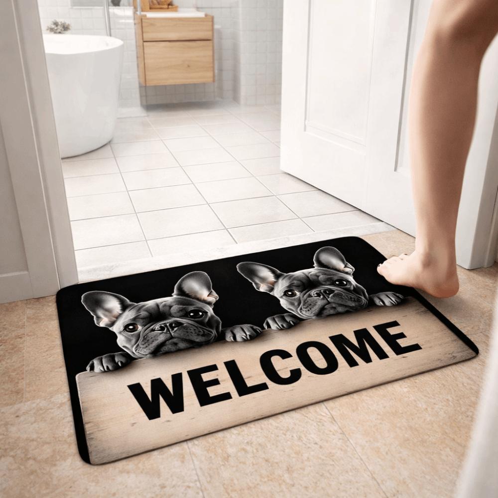 40*60cm Bathroom Carpet Non-slip Door Carpet Creativity Beagle Floor Mat  Home Decor