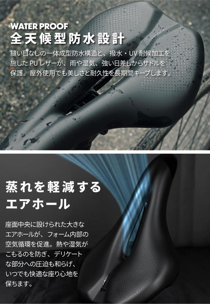 GORIX Saddle for Road Soft Sporty for Cross Mini and Stylish Seat Bicycles, Bikes, Waterproof, Cushion, Comfortable, Style, Perforated, Customizable,