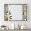 LED Mirror Cabinet in Concrete Grey 76 x 15 x 55 cm