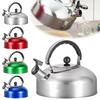Vattenkokare i rostfritt stål Platt botten Camping Visselbotten Kaffe & Gryta Tekanna Hem För Resor U3W7