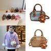 Adorable Mini Bear Keychain Shoulder Bag For Kids Stylish Pu Material Design