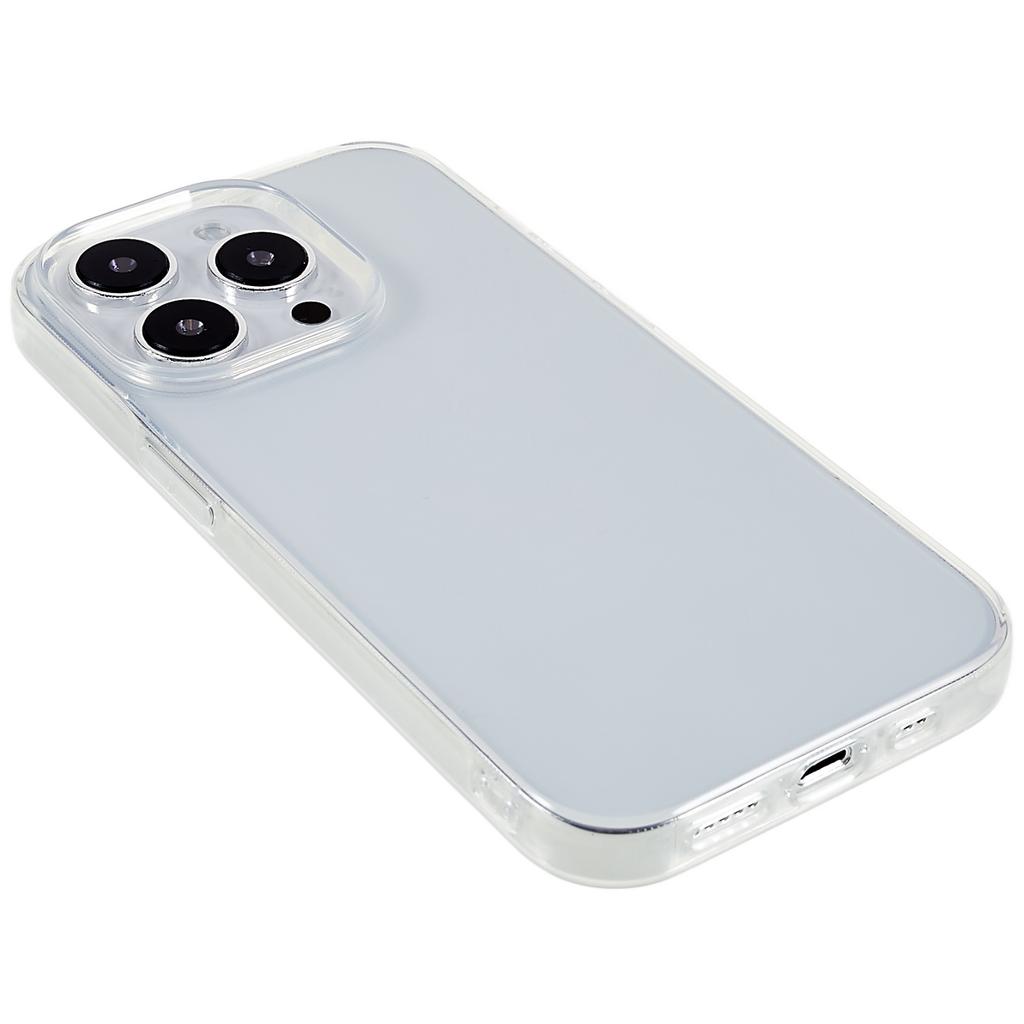 2.0mm Transparent Phone Case for iPhone 15 Pro,Watermark-free Flexible TPU Phone Cover
