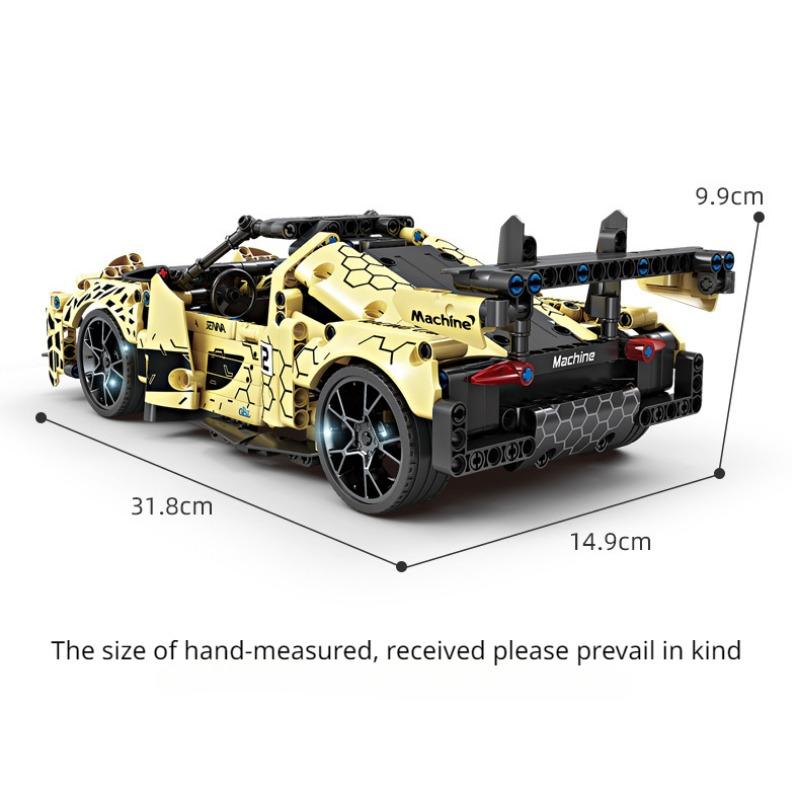 KAZI Building Block Huili Sports Car Racing Series Children's Puzzle Building Block Diy Assembly Model Boy Toy Gift