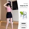 2025 Spicy Girl Yoga Midi Skirt with Slit – Anti-Exposure, Slimming, Summer Sports Fashion
