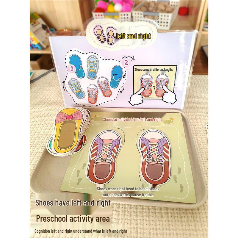 

Montessori Matching Puzzle Set for Kindergarten: Left & Right Game Materials Standard
