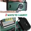 10000mAh Emergency Radio Solar Crank AM FM Weather Alert USB C Charger Flashlight SOS Alarm Compass Outdoor Survival Gear