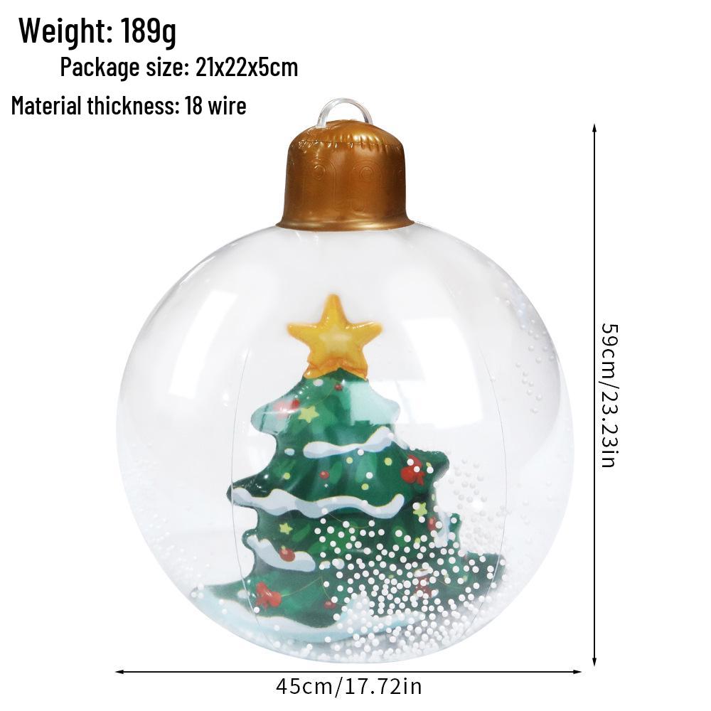 PVC Inflatable Transparent Beach Ball with Blue Sequins for Water Play and Photo Props