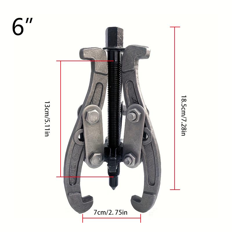 1-pack Three-jaw Code Puller Bearing Extractor Car Wheel Hub Removal Tool Multifunctional Triangular Bearing Puller Hand Tool