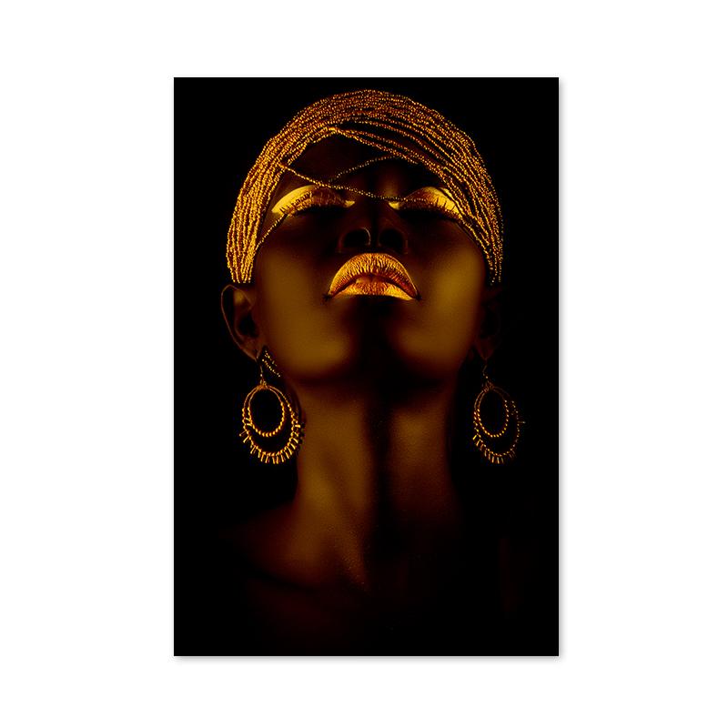 Afrikanische Frauen Leinwand Malerei Moderne Figur Poster und Drucke Wand Kunst Bilder für Bars Wohnzimmer Hause Dekoration