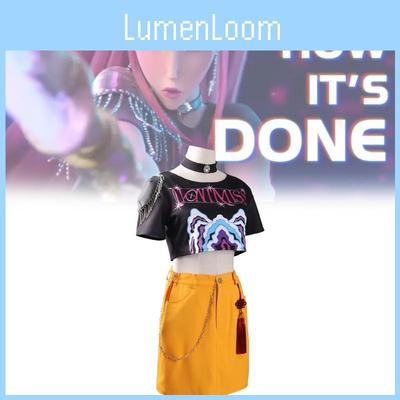 Kpop Demon Hunters Cosplay Costume For Stage Performance In Polyester Material