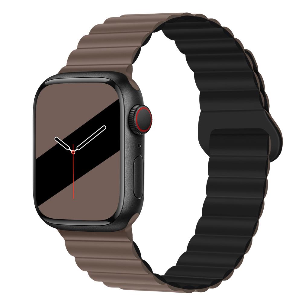 Silicone Loop magnetic strap for Apple watch band 44mm 40mm 45mm 49mm 41mm 38mm 42mm Bracelet iWatch series 8 3 SE 6 7 Ultra 2 9