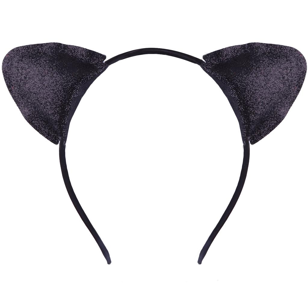 Party Delicate Glitter Cat Ear Headband Hair Band Hair Hoop for Women Girls for Party Celebration and Daily Wearing