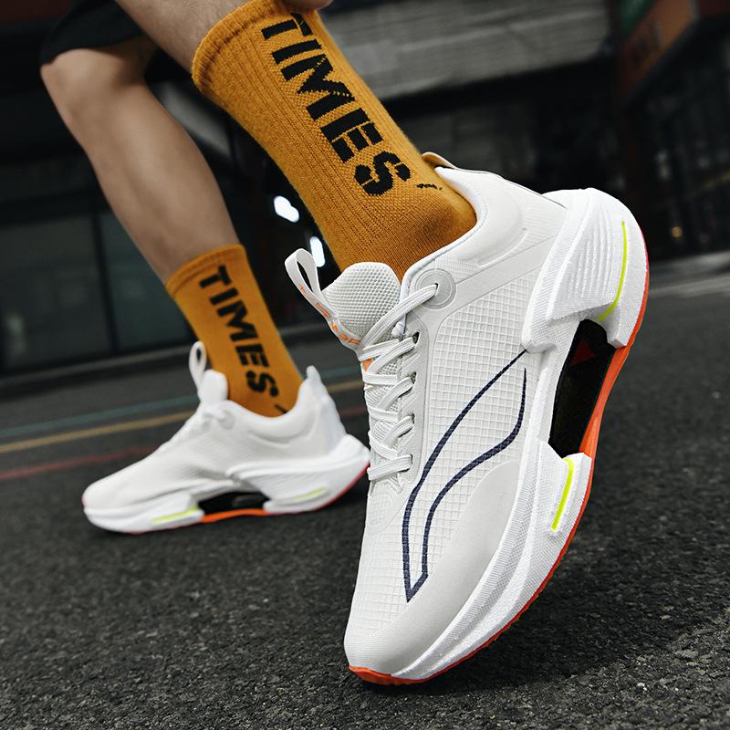 2024 New Jueying Guochao sports shoes men's and women's popcorn carbon board running shoes couple flying woven shoes Jinjiang spot